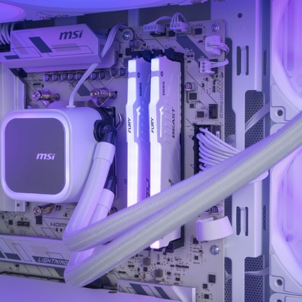 Фото - Системный блок Dragon Lucky Lumen Powered_by MSI (RTX5080 + R7 7800X3D) White