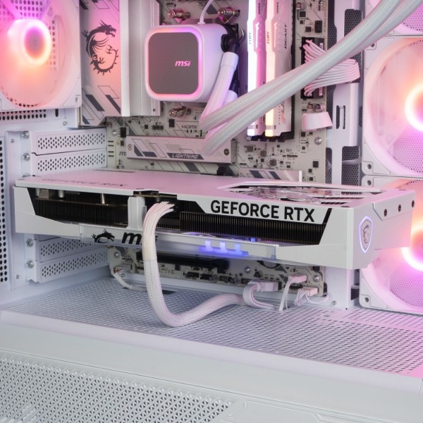 Фото - Системный блок Dragon Lucky Lumen Powered_by MSI (RTX5080 + R7 7800X3D) White