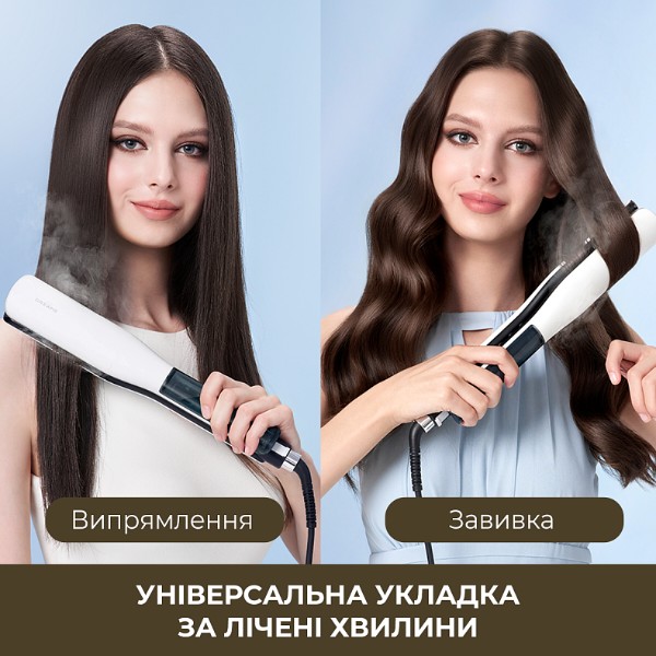 Фото - Паровий вирівнювач волосся Dreame AuraSteam Straight Pink (AA01A-PK)
