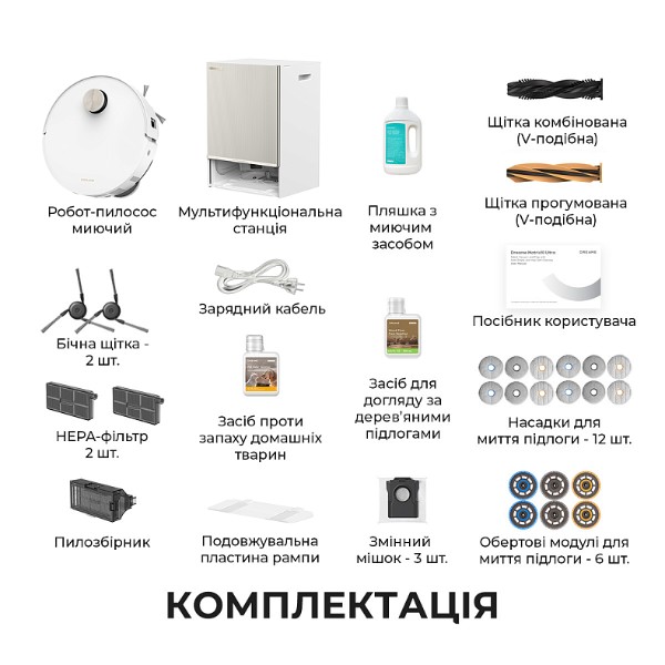 Фото - Робот-пылесос моющий Dreame Bot MatriX 10 Ultra White (RLX95CE-wh)
