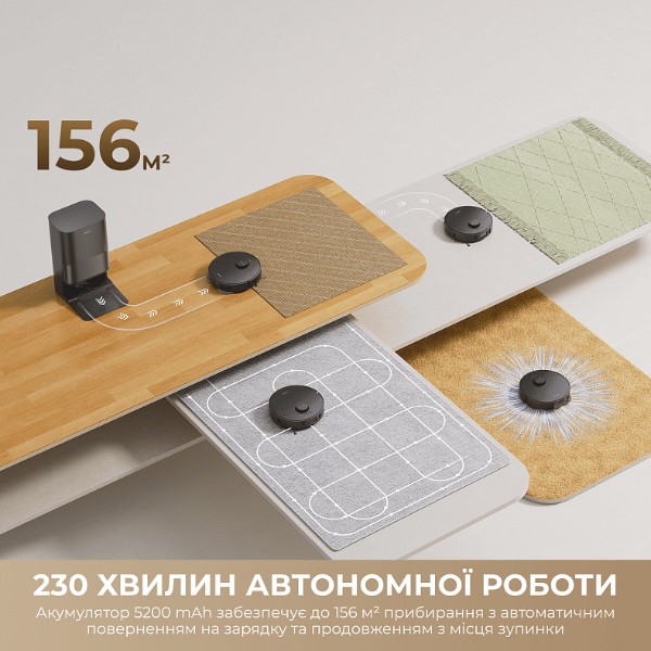 Фото - Робот-пилосос миючий Dreame D30 Ultra Black (RTD31TE-BL)