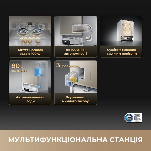 Фото - Робот-пылесос моющий Dreame Matrix 10 Pro Black (RLM61HE-Bl)
