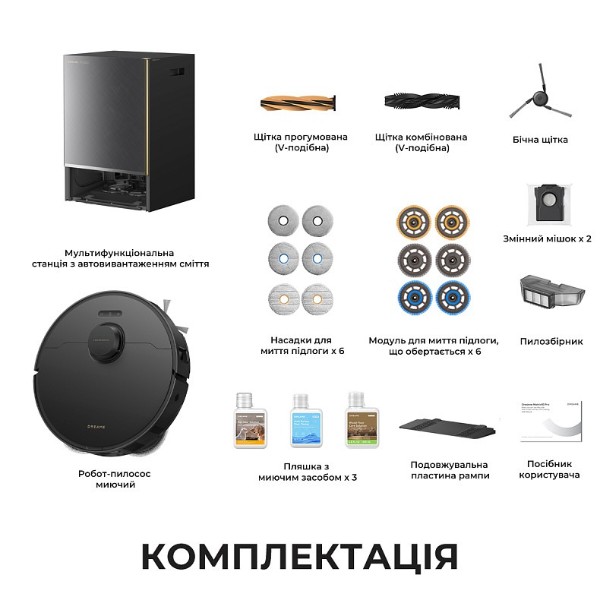 Фото - Робот-пылесос моющий Dreame Matrix 10 Pro Black (RLM61HE-Bl)