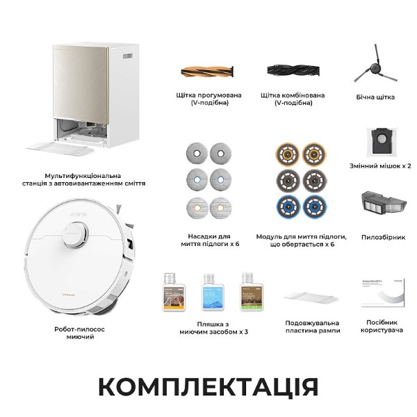 Фото - Робот-пылесос моющий Dreame Matrix 10 Pro White (RLM61HE-Wh)