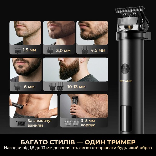 Фото - Тример для вусів і бороди Dreame T3 (AG01B)