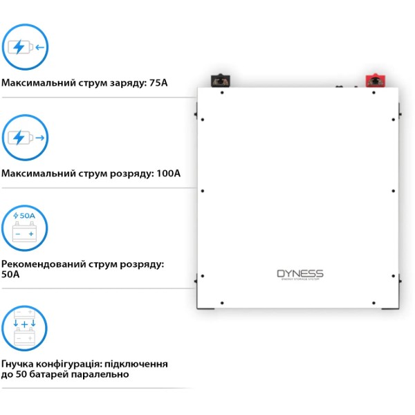 Фото - Батарея для солнечного инвертора Dyness DL5.0C Heat 51.2V 100Ah 5.12kWh LiFePo4 (DL5.0C-H)