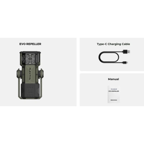 Фото - Фумігатор портативний Flextail powerbank Evo Repel, зелений (ER4800-GN-i)