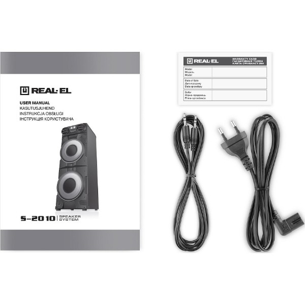 Фото - Акустическая система REAL-EL S-2010 Black
