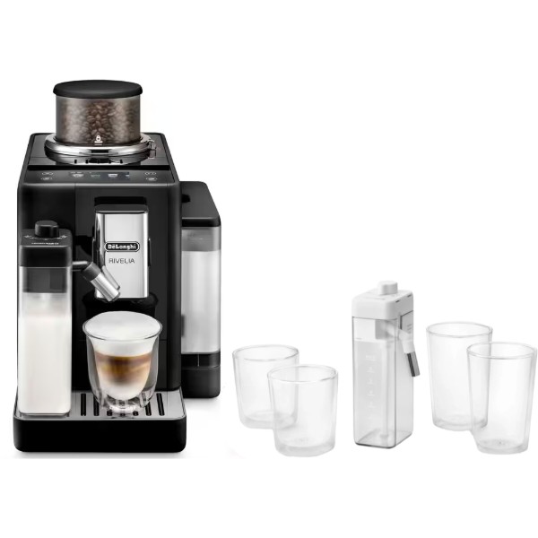 Фото - Комплект техники Кофемашина Delonghi EXAM 440.55 B + Аксессуары для кофемашин Delonghi DLSC032 LatteCrema Kit