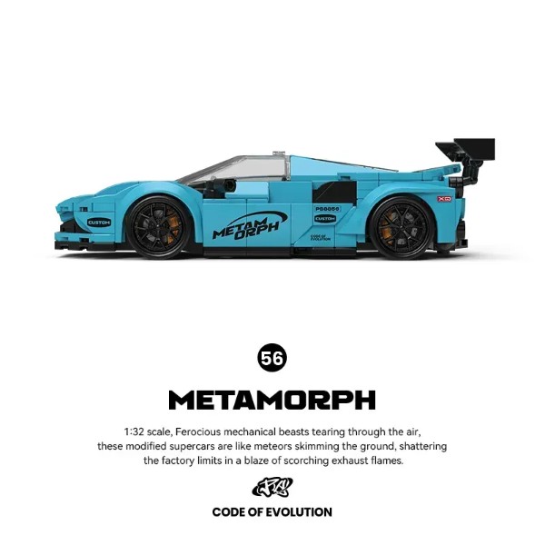 Фото - Коллекционная машинка-конструктор EXPERT TRADE Metamorph F80 1:32 362 шт. (PB8856)