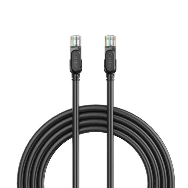 Фото - Кабель патч-корд Earldom NW1 CAT6 UTP 26AWG (7/0.16CCA) 2m Black (IC-000005)