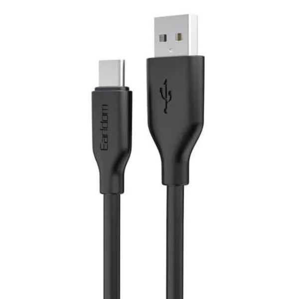 Фото - Кабель Earldom EC-175C 3A Soft Silicone Type-C 1m Black (USB-000681)