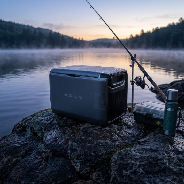 Фото - Холодильник автомобільний EcoFlow Glacier 55L з акумулятором (EFGLACIER55L-EU-NBOX/ZYDBX100-EB)
