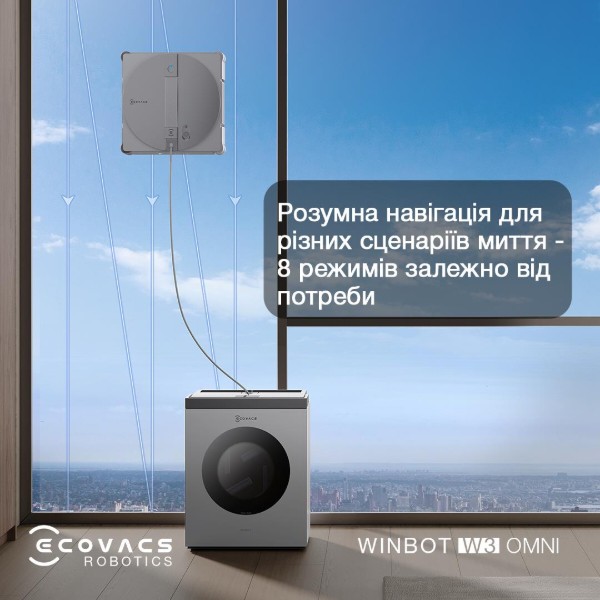 Фото - Пилосос віконний Ecovacs W3 OMNI (WG858-07)