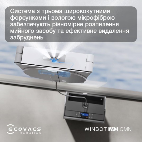 Фото - Пилосос віконний Ecovacs W3 OMNI (WG858-07)