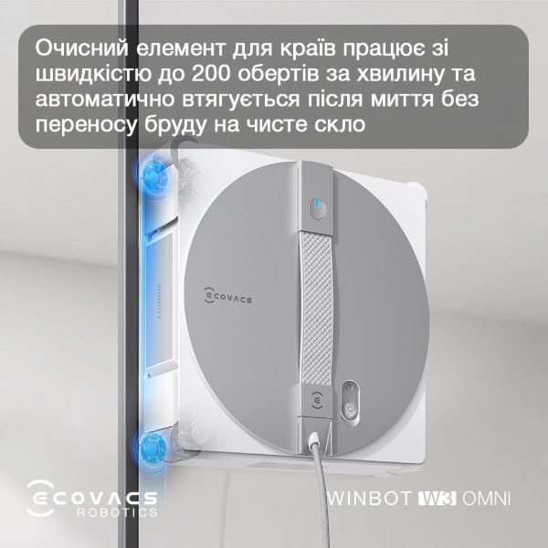 Фото - Пилосос віконний Ecovacs W3 OMNI (WG858-07)