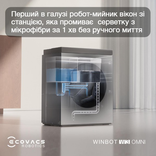 Фото - Пилосос віконний Ecovacs W3 OMNI (WG858-07)