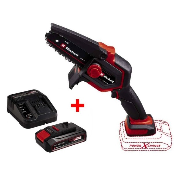 Фото - Ланцюгова пила акумуляторна Einhell GE-PS 18/15 Li BL Kit PXC 18В акб (4600040K)
