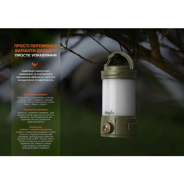 Фото - Ліхтар Fenix CL26R Pro темно-зелений (CL26RPROGR)