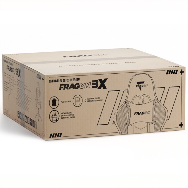 Фото - Крісло для геймерів FRAGON 3x Series Black (FRGN_3X_R2_BLACK)