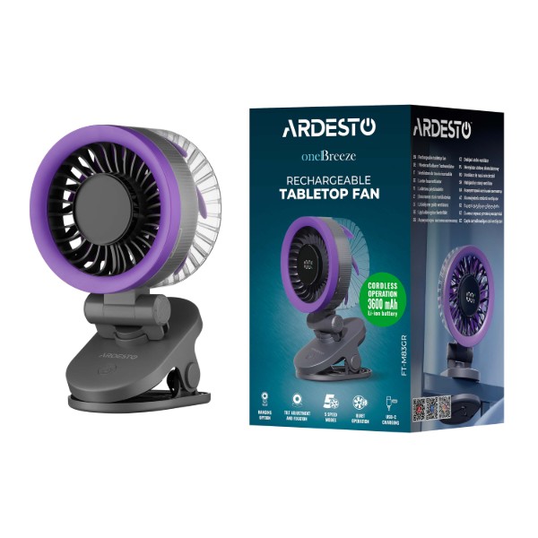 Фото - Вентилятор настольный ARDESTO FT-M83GR