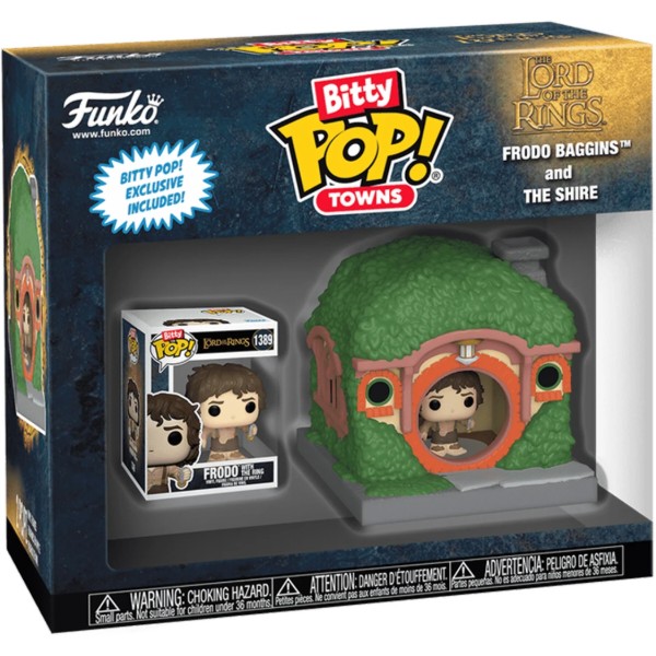 Фото - Коллекционная фигурка набор FUNKO BITTY POP! Town серии Властелин колец - ФРОДО БЭГГИНС И ХИЖИНА (83685)
