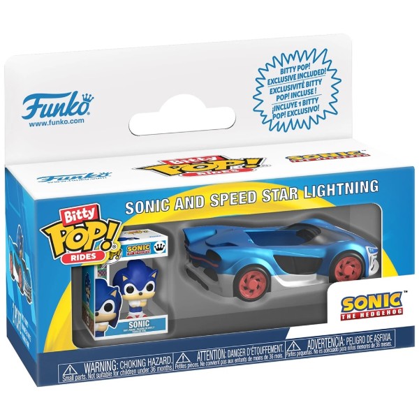 Фото - Набор игровых фигурок FUNKO BITTY POP! Rides серии Соник - ЕЖ СОНИК С МАШИНОЙ (92960)