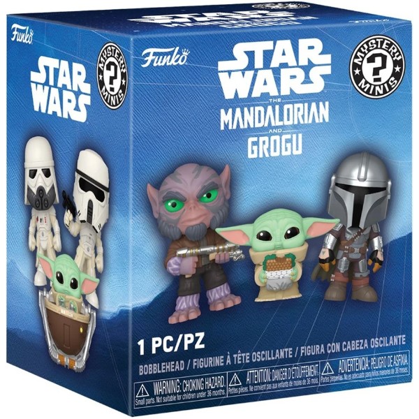 Фото - Коллекционная фигурка FUNKO MYSTERY MINIS - МАНДАЛОРЕЦ И ГРОГУ в ассортименте (90819)