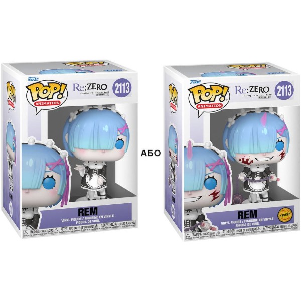 Фото - Колекційна фігурка FUNKO POP! серії Re:ZERO - РЕМ (W/CH) (86513)
