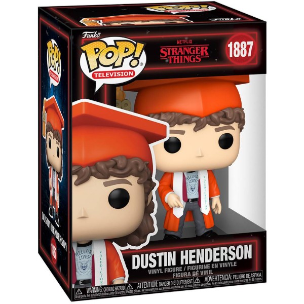 Фото - Коллекционная фигурка FUNKO POP! серии Очень странные дела S5 - ДАСТИН НА ВЫПУСКНОМ (94353)