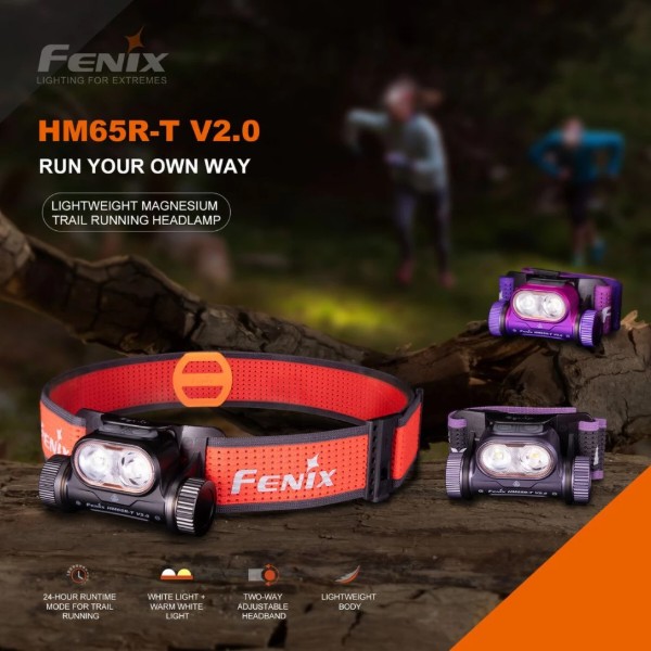 Фото - Ліхтар налобний Fenix HM65RTV20BK