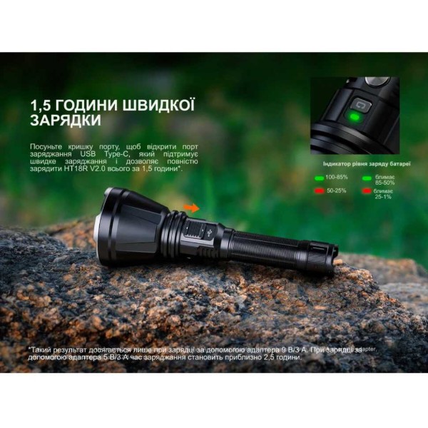 Фото - Ліхтар акумуляторний Fenix HT18R