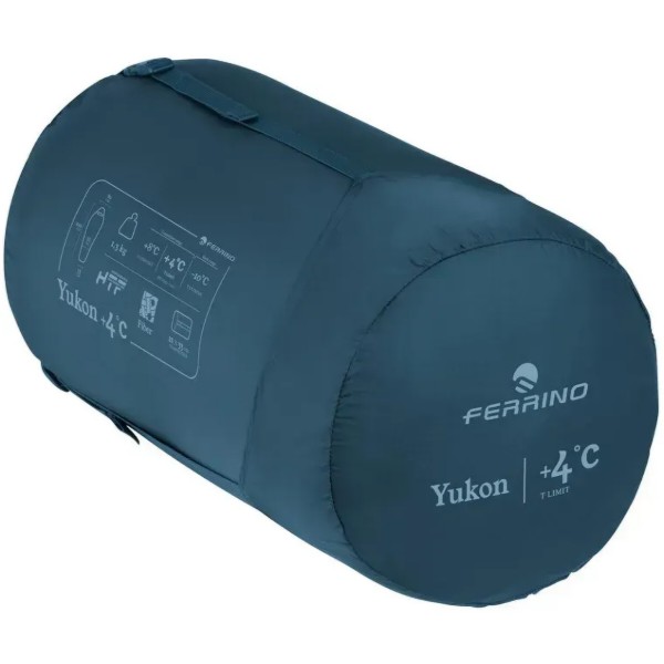 Фото - Спальний мішок Ferrino Yukon Blue-Grey Right (86380RBGDX)