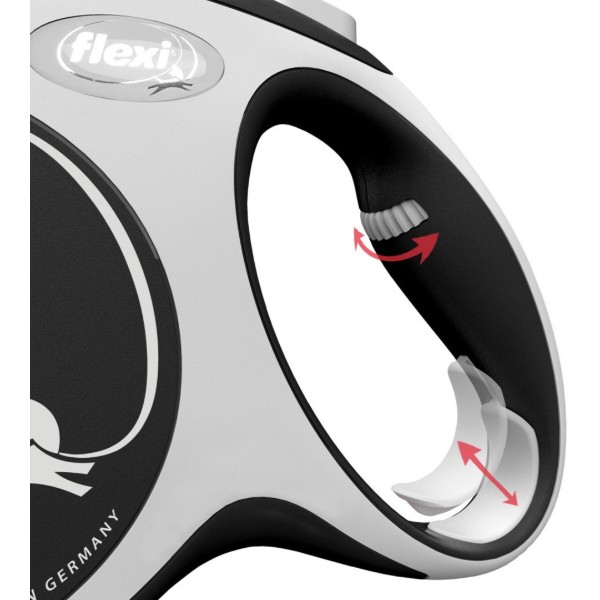 Фото - Поводок для собак Flexi New Comfort лента черная размер M 5 м 25 кг (4000498043646)