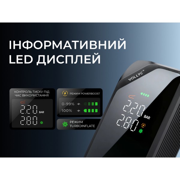 Фото - Фонарь-насос кемпинговый Flextail Vollyc Evo Tire Pump 150 PSI, 1500 mAh (6975755966946)