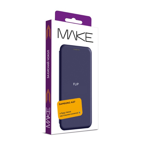 Фото - Чехол для смартфона MAKE Flip for Samsung A27, Blue (MCP-SA27BL)