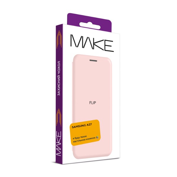 Фото - Чехол для смартфона MAKE Flip for Samsung A27, Light Pink (MCP-SA27LP)