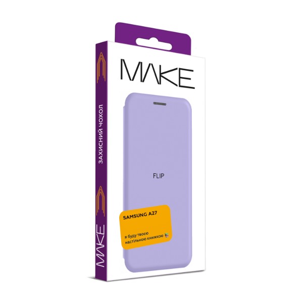 Фото - Чехол для смартфона MAKE Flip for Samsung A27, Lilac (MCP-SA27LC)