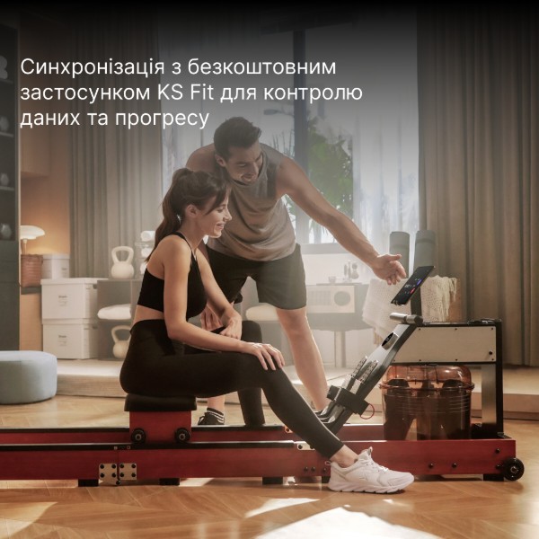 Фото - Гребной тренажер KingSmith WM10 (RMWM10F) черный орех