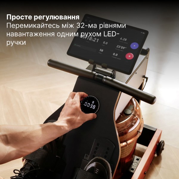 Фото - Гребной тренажер KingSmith WM10 (RMWM10F) черный орех