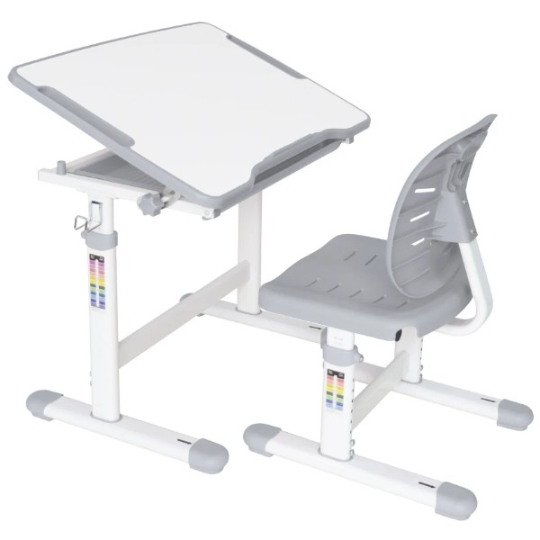 Фото - Комплект меблів шкільний 3 елементи FunDesk Piccolino III Grey