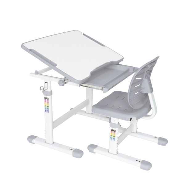 Фото - Комплект меблів шкільний 3 елементи FunDesk Piccolino III Grey