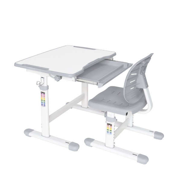 Фото - Комплект меблів шкільний 3 елементи FunDesk Piccolino III Grey