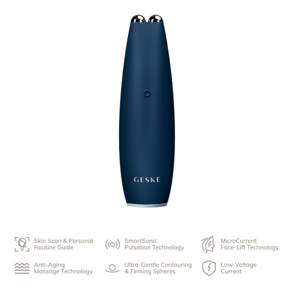 Фото - Микротоковая ручка для подтяжки лица GESKE MicroCurrent Face-Lift Pen 6 в 1 темно-синий (GK000013MN01)