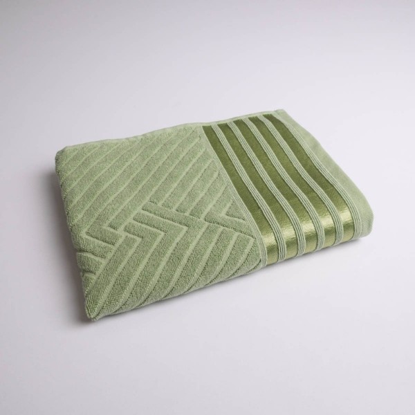 Фото - Полотенце для лица GM Textile махровое Soft серо-зеленое 50х90