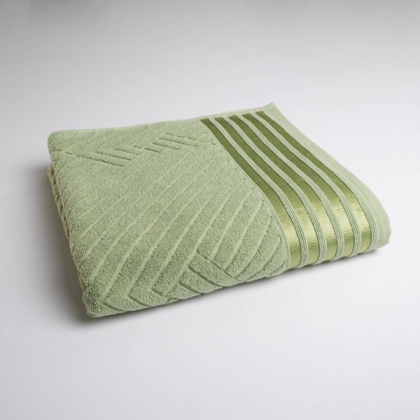 Фото - Полотенце банное GM Textile махровое Soft серо-зеленое 70х140