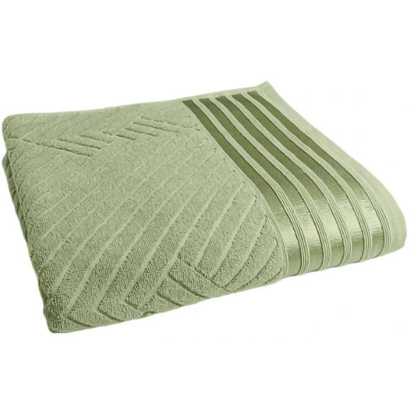 Фото - Полотенце банное GM Textile махровое Soft серо-зеленое 70х140