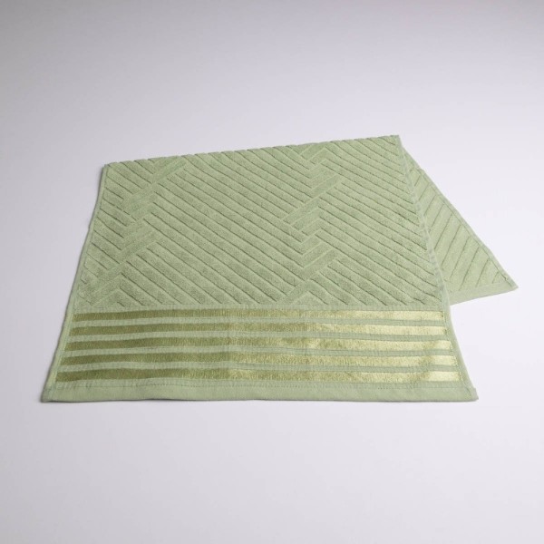 Фото - Полотенце банное GM Textile махровое Soft серо-зеленое 70х140