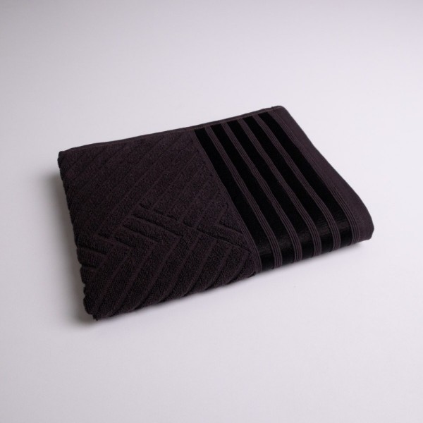 Фото - Рушник для обличчя GM Textile махровий Soft темно-шоколадний 50х90