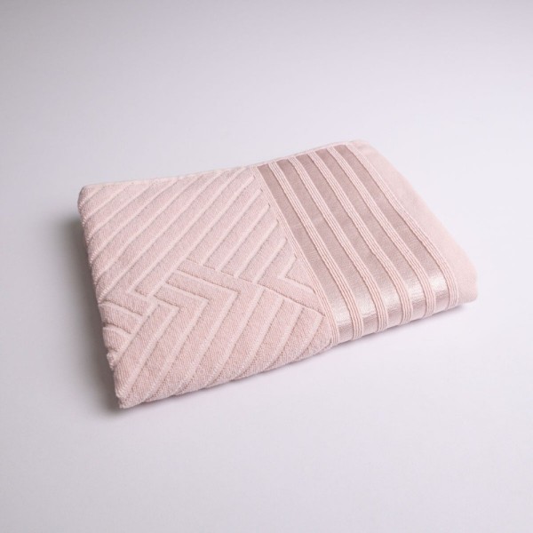 Фото - Рушник для обличчя GM Textile махровий Soft рожевий 50х90
